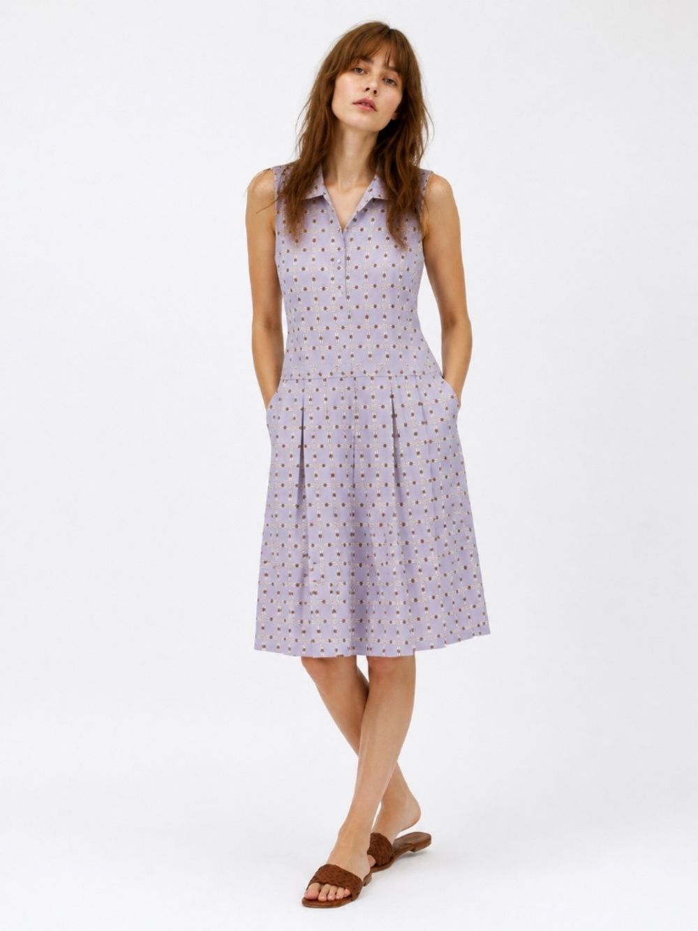 Tory Burch pleated polo dress size large